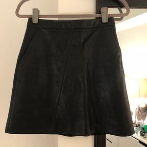 Zara Faux Leather Skirt